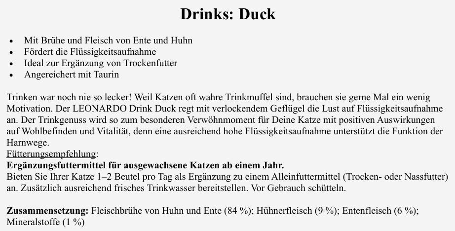 Leonardo Drink 40g