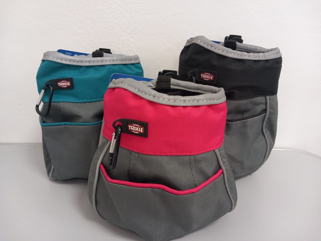 Futtertasche türkis/rosa/schwarz